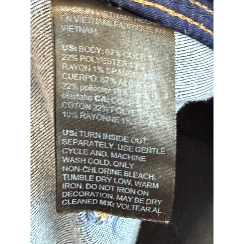 WHBM Women’s Distressed Flare Leg Jeans Sz 14 - Picture 13 of 13